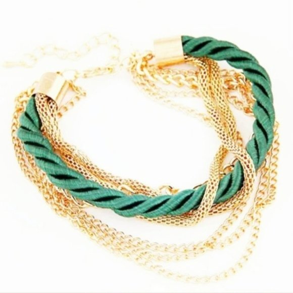New Multi Layered Rope Chain Bracelet - Picture 1 of 2